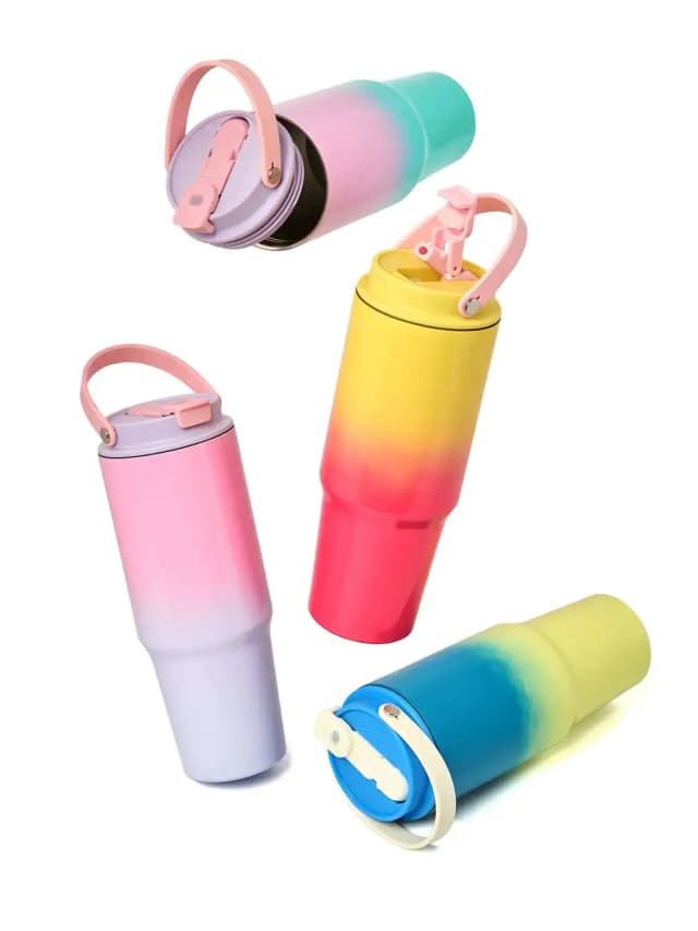 בקבוק תרמי מעבר צבע